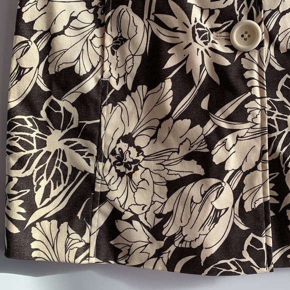 Arden B Brown, Cream Floral Jacket/Coat \ Size M - Picture 10 of 10